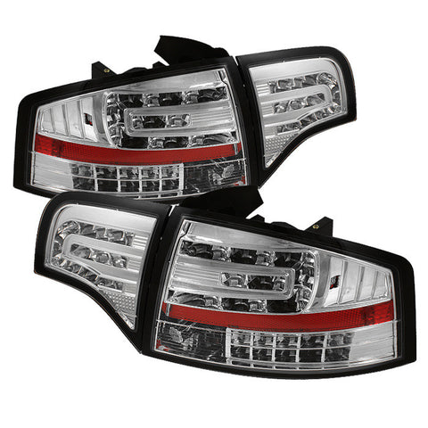 Audi A4 4Dr 06-08 LED Tail Lights - Chrome