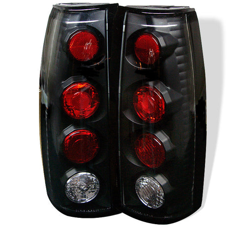 Yukon Denali 99-00 Euro Style Tail Lights - Black-g