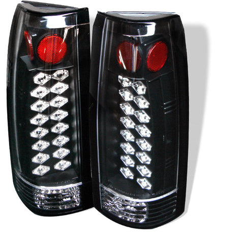 Yukon Denali 99-00 LED Tail Lights - Black-l