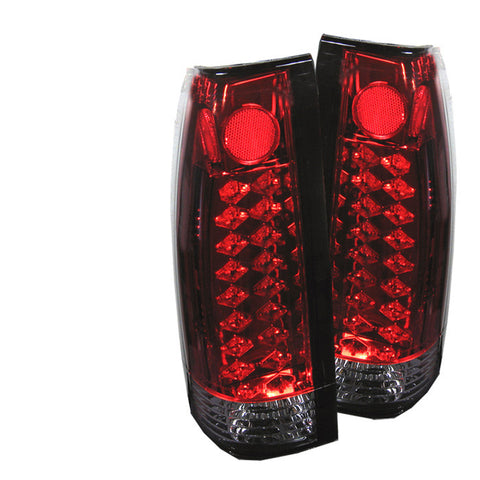 Yukon Denali 99-00 LED Tail Lights - Red Clear-n