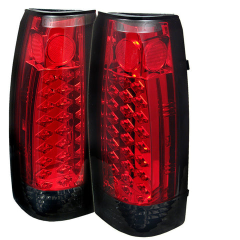 Yukon Denali 99-00 LED Tail Lights - Red Smoke-o