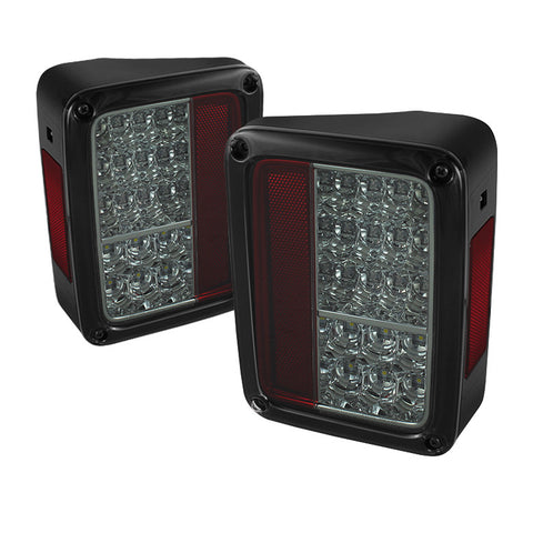 Jeep Wrangler 07-13 LED Tail Lights - Chrome