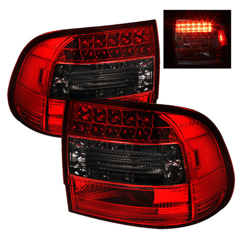 Porsche Cayenne 03-07 LED Tail Lights - Red Smoke