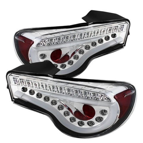 Scion FRS 12-13 Light Bar LED Tail Lights - Chrome