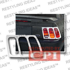 Ford 1999-2004 Mustang Chrome Tail Light Bezel Performance 1 Set Rh & Lh 1999,2000,2001,2002,2003,2004