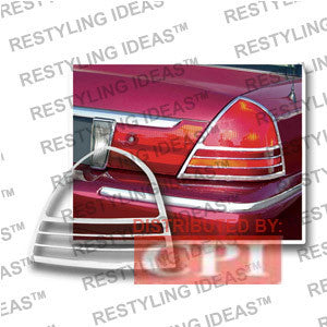 Mercury 2003-2007 Grand Marquis Chrome Tail Light Bezel Performance 1 Set Rh & Lh 2003,2004,2005,2006,2007