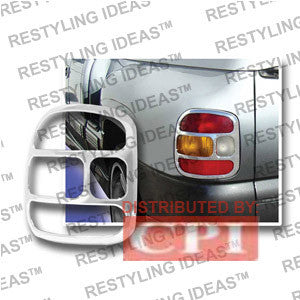 Gmc 1999-2006 Sierra Flareside Chrome Tail Light Bezel Performance 1 Set Rh & Lh 1999,2000,2001,2002,2003,2004,2005,2006