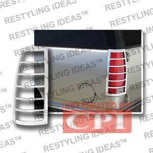 Gmc 1992-1999 Yukon Chrome Tail Light Bezel Performance 1 Set Rh & Lh 1992,1993,1994,1995,1996,1997,1998,1999