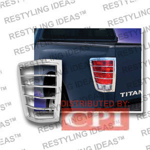 Nissan 2004-2009 Titan Chrome Tail Light Bezel Performance 1 Set Rh & Lh 2004,2005,2006,2007,2008,2009