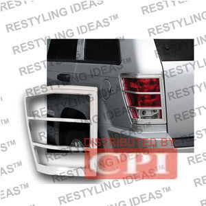 Jeep 2005-2009 Grand Cherokee Chrome Tail Light Bezel Performance 1 Set Rh & Lh 2005,2006,2007,2008,2009