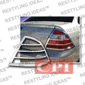 Mercury 2005-2007 Montego Chrome Tail Light Bezel Performance 1 Set Rh & Lh 2005,2006,2007