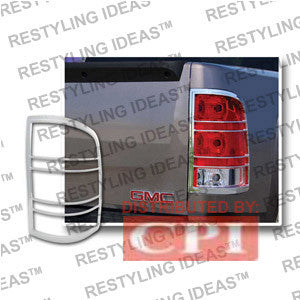 Gmc 2007-2008 Sierra Chrome Tail Light Bezel Performance 1 Set Rh & Lh 2007,2008