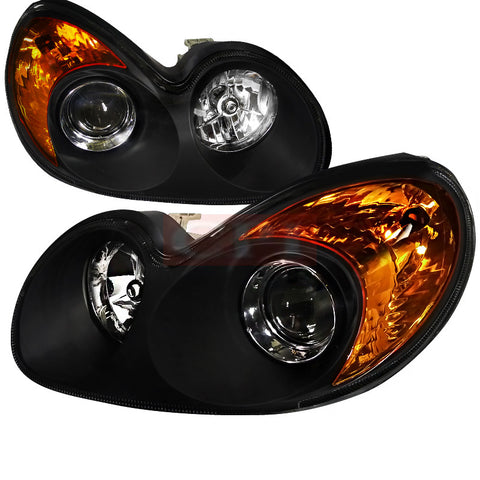 Hyundai 02-04 Hyundai Sonata Led Projector Headlight Black Housing