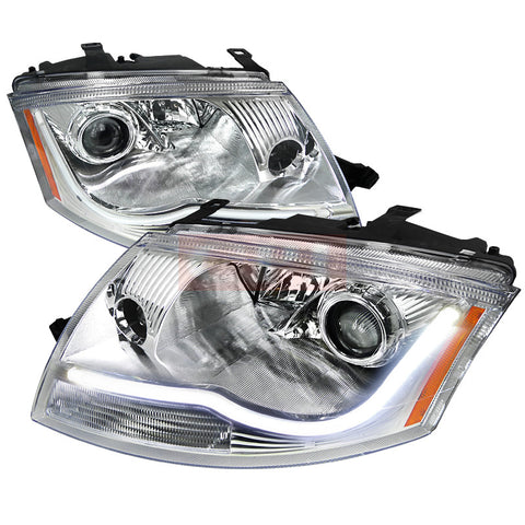 AUDI 99-06 AUDI TT PROJECTOR HEADLIGHT CHROME HOUSING 