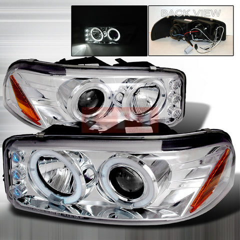 GMC 2000-2006 GMC DENALI PROJECTOR HEAD LAMPS/ HEADLIGHTS 1 SET RH&LH   2000,2001,2002,2003,2004,2005,2006