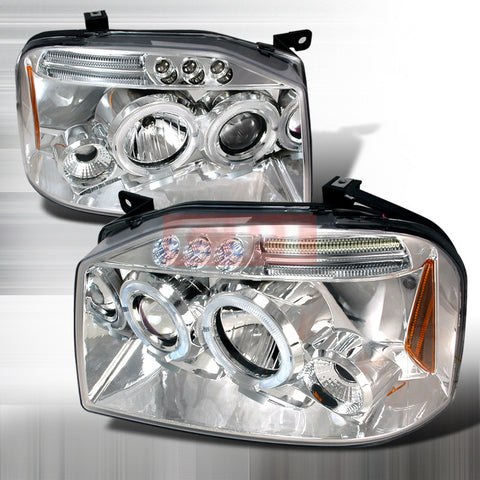 FRONTIER 2001-2004 FRONTIER PROJECTOR HEAD LAMPS/ HEADLIGHTS LED 1 SET RH&LH   2001,2002,2003,2004