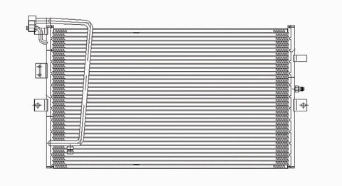 Saab 97-01 Saab 9-5 Ac Condenser (Pfc) (1) Pc Replacement 1997,1998,1999,2000,2001