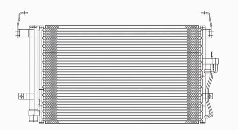 Hyundai 01-06 Hyundai Elantra/03-08 Hyundai Tiburon W/ R/D Ac Condenser (Pfc) (1) Pc Replacement 2001,2002,2003,2004,2005,2006