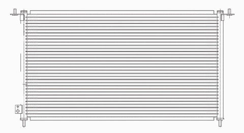 Honda 02-05 Honda Civic Hb Ac Condenser (Pfc) (1) Pc Replacement 2002,2003,2004,2005