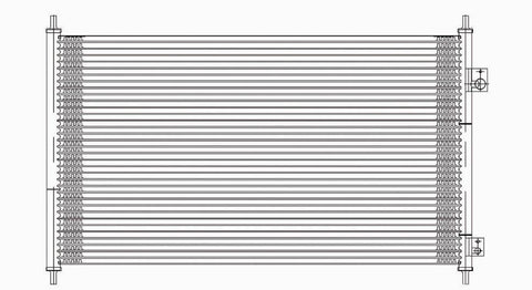 Honda 03-05 Honda Civic Hybrid Ac Condenser (Pfc) (1) Pc Replacement 2003,2004,2005