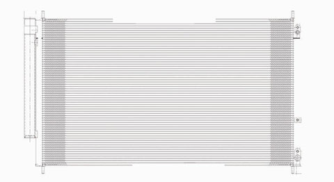 Honda 05-10 Honda Odyssey W/ R/D 6Mm Ac Condenser (Pfc) (1) Pc Replacement 2005,2006,2007,2008,2009,2010