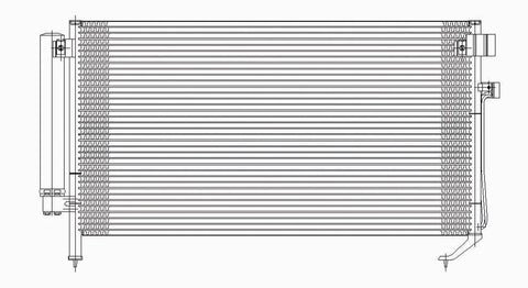 Subaru 03-05 Subaru Forester W/ R/D Ac Condenser (Pfc) (1) Pc Replacement 2003,2004,2005