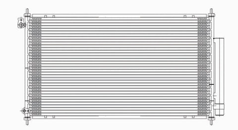 Acura 04-08 Acura T.S.X W/ R/D Ac Condenser (Pfc) (1) Pc Replacement 2004,2005,2006,2007,2008
