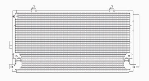 Subaru 05-09 Subaru Legacy/Outback W/ R/D 6Mm Ac Condenser (Pfc) (1) Pc Replacement 2005,2006,2007,2008,2009