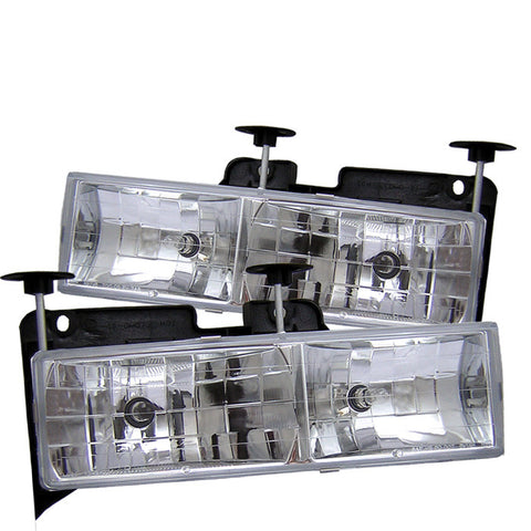 GMC Yukon 92-99 ( Replaceable City Lights ) EURO HEADLIGHTS-h