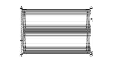 Suzuki 06-10 Suzuki Grand Vitara W/ R/D Ac Condenser (Pfc) (1) Pc Replacement 2006,2007,2008,2009,2010