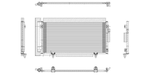 Subaru 09-10 Subaru Forester/ 08-09 Impreza W/ R/D Ac Condenser (Pfc) (1) Pc Replacement 2009,2010