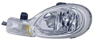 Dodge /Pm Neon 00-02 Headlight  W/O Blk Bezel Lh Head Lamp Driver Side Lh