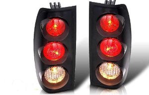 98-04 NISSAN FRONTIER ALTEZZA TAIL LIGHT - BLACK / SMOKE performance