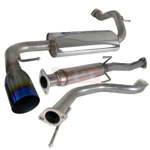 Honda 88-91 Honda Crx 2.5 Inch Inlet N1 Style Catback Exhaust With Burnt Tip