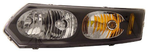 xsaturn ion 03-07 head lamps / lights 4dr black amber euro performance 1 set rh & lh