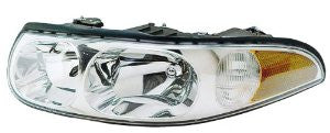 Buick Le Sabre 00-05 Headlight Fluted High Beam Surface Limited Model W/Cornering Head Lamp Driver Side Lh