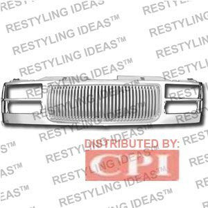 Gmc 1988-1998 Gmc C/K Chrome Vertical Bar Abs Grille Performance