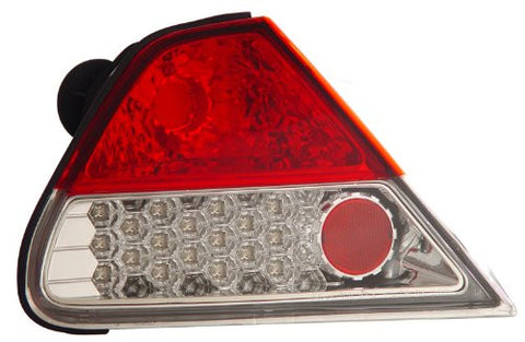 Honda Accord 98-02 2 Dr L.E.D Tail Lamps / Lights Red/Clear Euro Performance