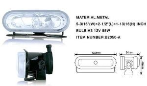 5 Inch Rectangular Universal Metal Fog Light - Clear *** Performance-a