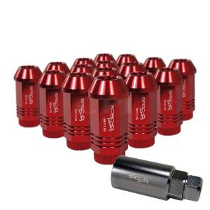 Racing Lug Nut 17 pack RED with key