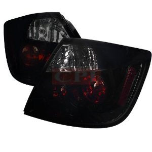 Scion 05-10 Scion Tc Euro Tail Lights Glossy Black Housing With Smoke Lens