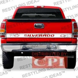 Chevrolet 1999-2009 Chevrolet Silverado Fleetside Silverado W/Logo 63.5Inch Chrome Plated Stainless Steel Tailgate Accent