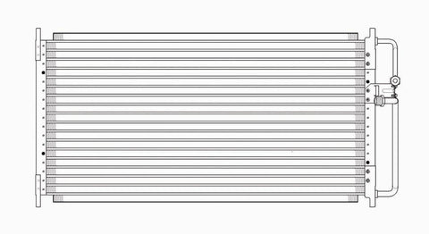 Chevy 95-01 Chevy Lumina /Monte Carlo/94-96 Buick Regal Ac Condenser (Serp) (1) Pc Replacement 1995,1996,1997,1998,1999,2000,2001