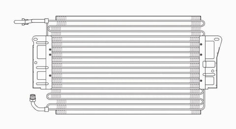 Pontiac 96-98 Pontiac Grand Am /94-96 Chevy Beretta/Corsica Ac Condenser (Serp) (1) Pc Replacement 1996,1997,1998