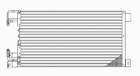 Lincoln 95-02 Lincoln Continental Ac Condenser (Serp) (1) Pc Replacement 1995,1996,1997,1998,1999,2000,2001,2002