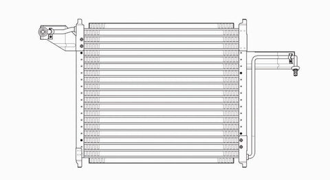 Ford 95-97 Ford Ranger Pickup/ Pu/Mazda Pickup/ Pu Ac Condenser (Serp) (1) Pc Replacement 1995,1996,1997