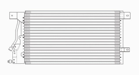 Ford 97-07 Ford Taurus/Mercury Sable Ac Condenser (Serp) (1) Pc Replacement 1997,1998,1999,2000,2001,2002,2003,2004,2005,2006,2007