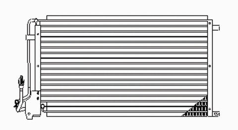 Oldsmobile 95-99 Oldsmobile Aurora (W/ 25/18Mm)/Buick Riviera Ac Condenser (Serp) (1) Pc Replacement 1995,1996,1997,1998,1999