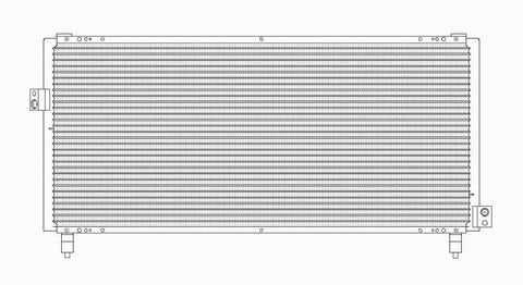 Subaru 97-01 Subaru Impreza Ac Condenser (Pfc) (1) Pc Replacement 1997,1998,1999,2000,2001