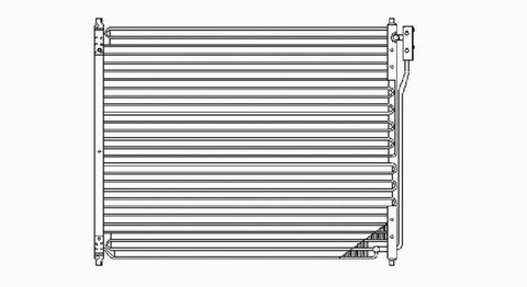 Ford 99-05 Ford F-250/F-350 (Hvy/Superduty) (Factory Instal) Ac Condenser (Serp) (1) Pc Replacement 1999,2000,2001,2002,2003,2004,2005